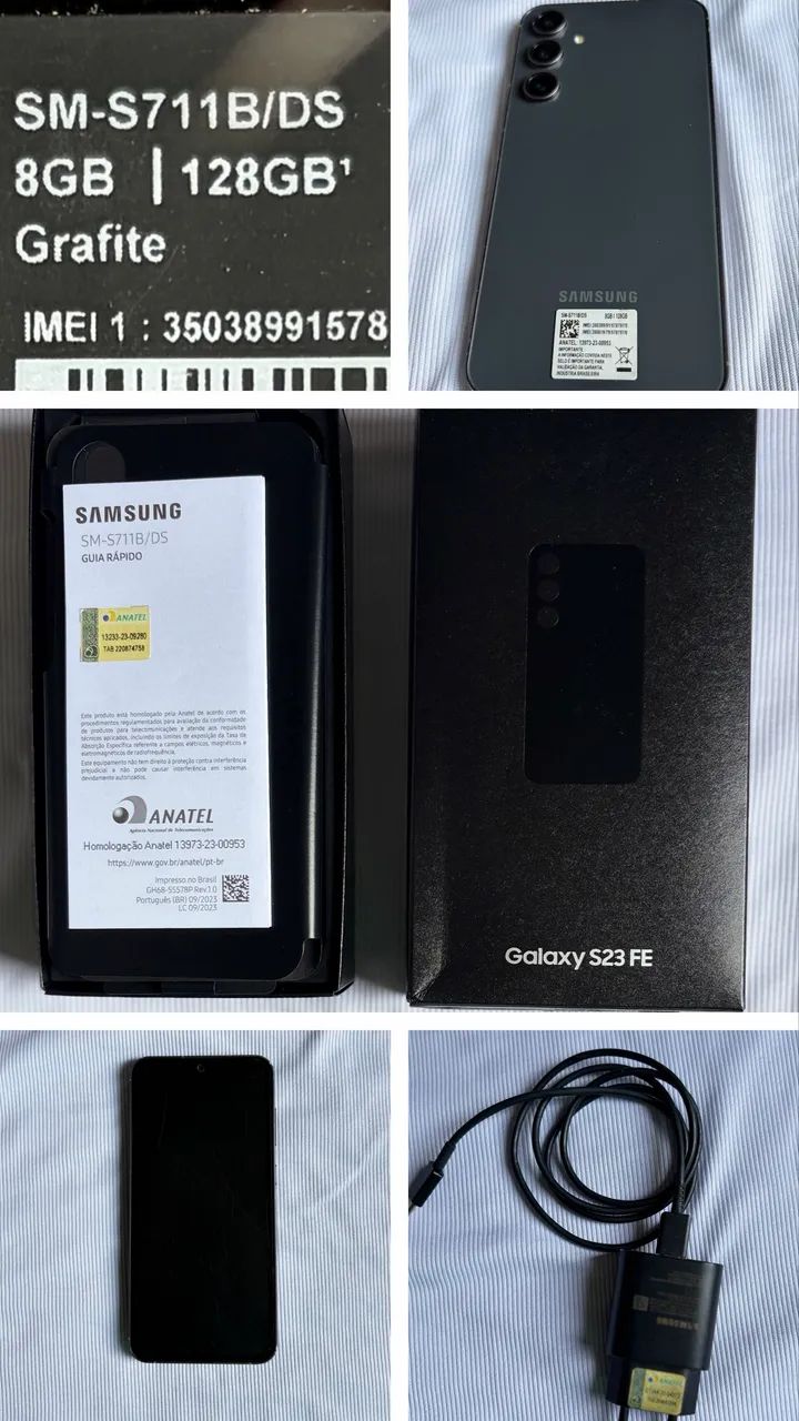 CELULAR SAMSUNG S23 FE COR GRAFITTE