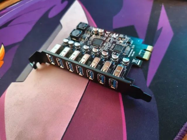 Placa adaptadora de expansão pci-e 7x usb's - Foto 2