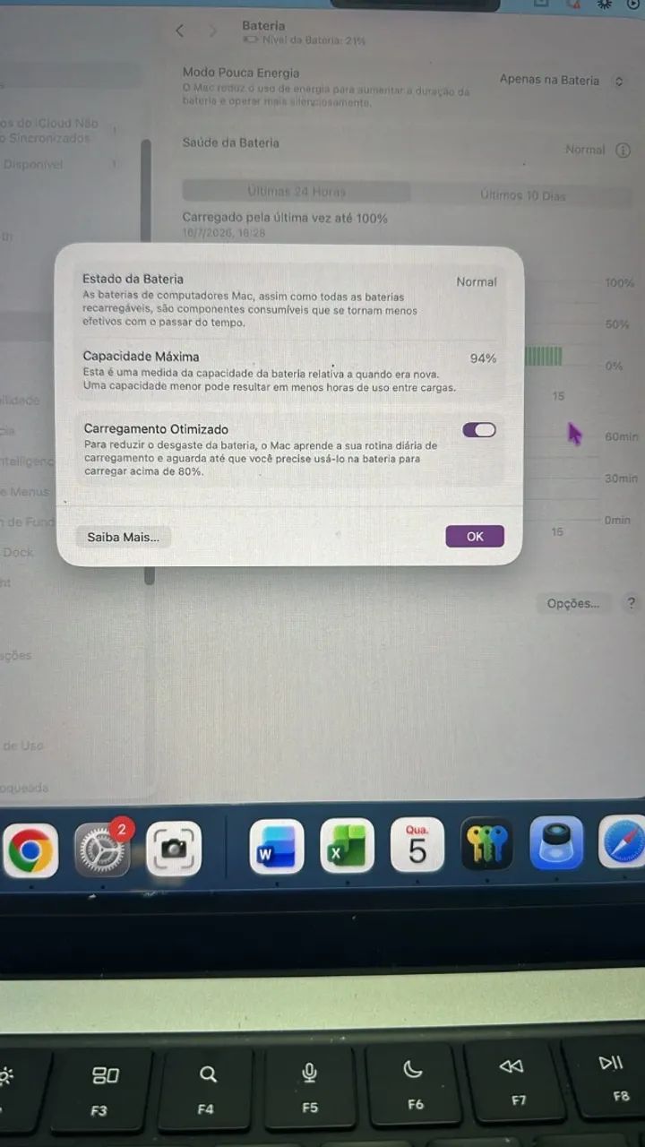MacBook Pro 14 M1 Pro 16GB 1TB Prata 2021 - Bateria 94% - Foto 2