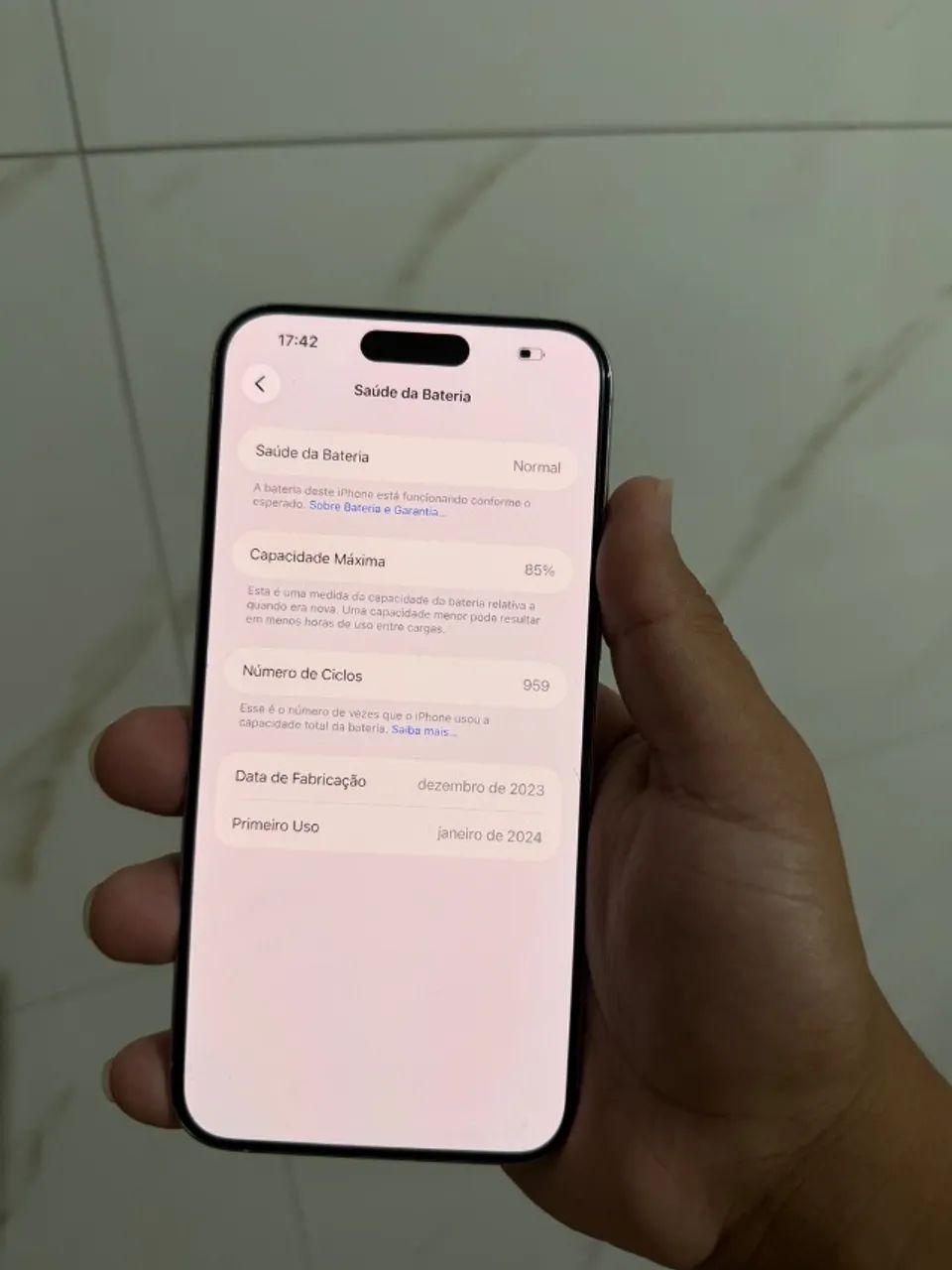 iPhone 15 Pro Max 256Gb Sem detalhes + caixa e cabo  - Foto 5