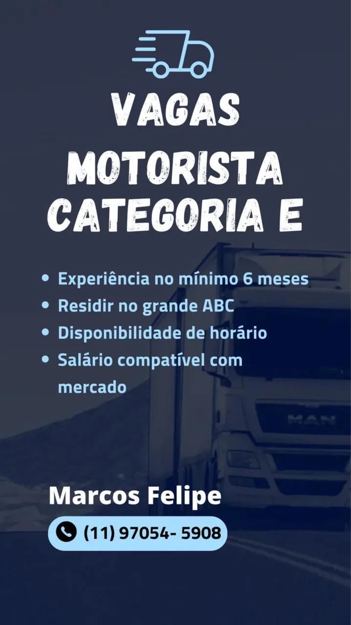 Motorista carreteiro 