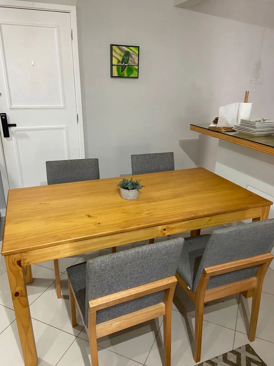 Mesa de jantar da Tok Stok com 4 cadeiras - Foto 4