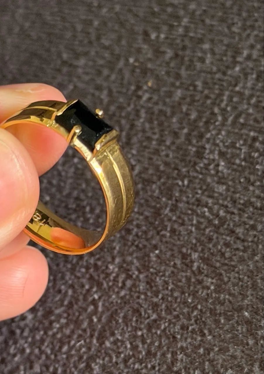 Anel de ouro 18k com 6,2 gramas - Foto 2
