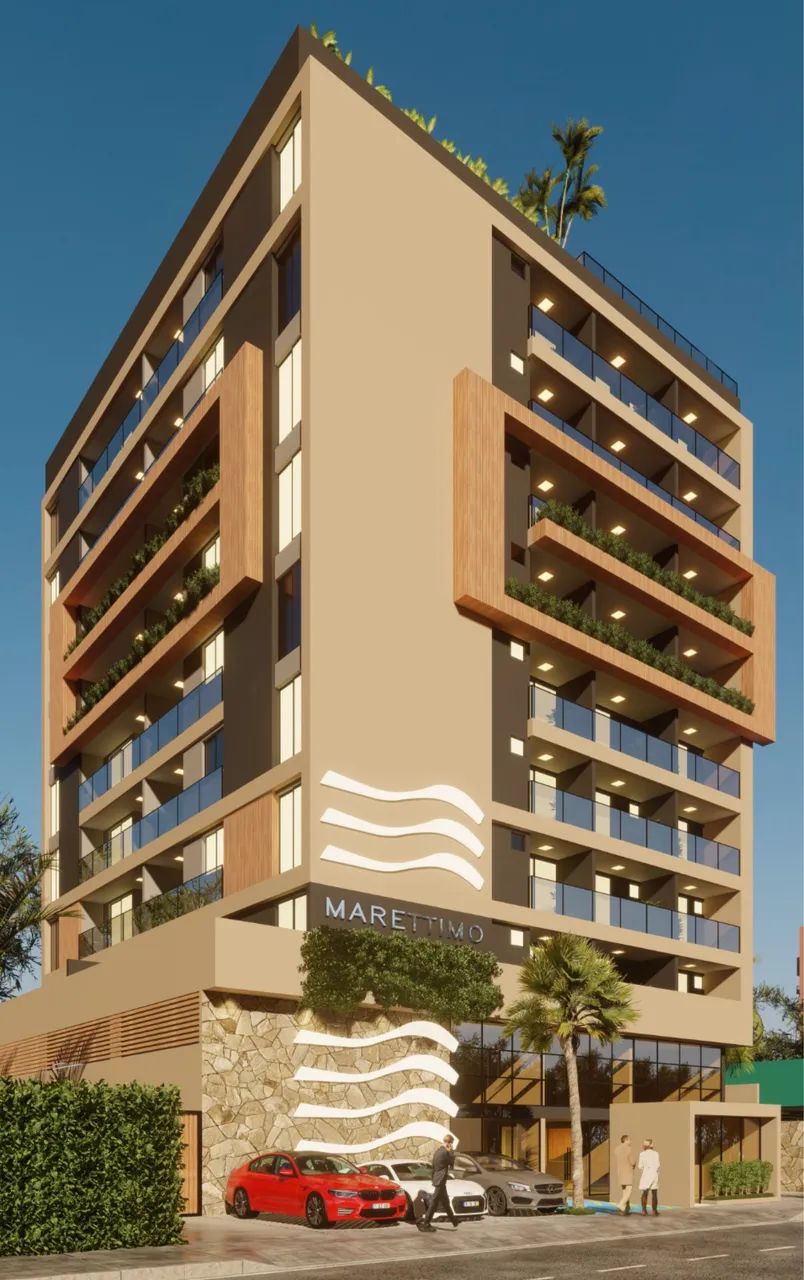 Lindo loft de 30m2 a 150 do mar c/varanda gourmet!