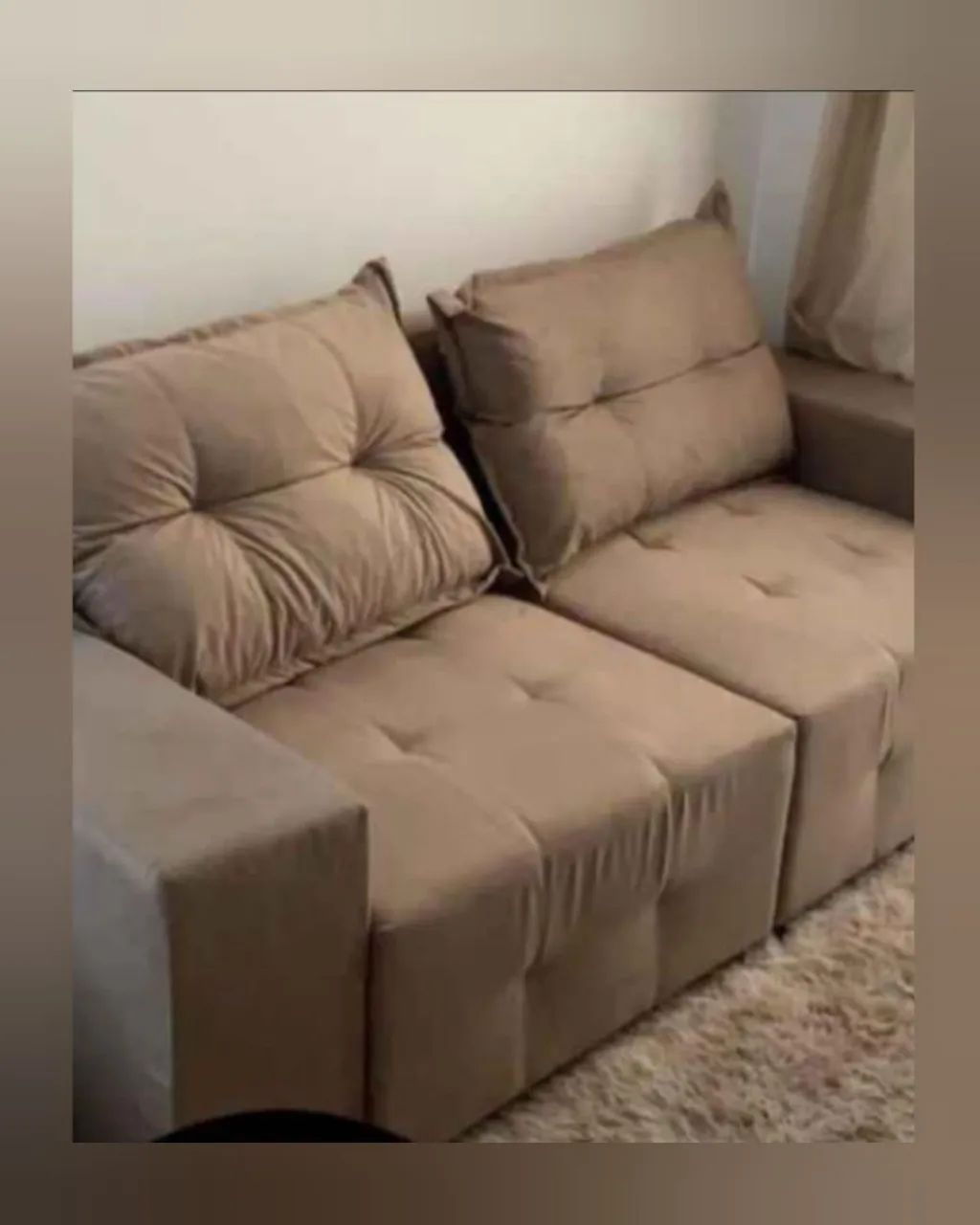 SOFÁ RETRÁTIL 1.80m DE FÁBRICA EM VÁRIAS CORES (PAGAMENTO NA ENTREGA) - Foto 3