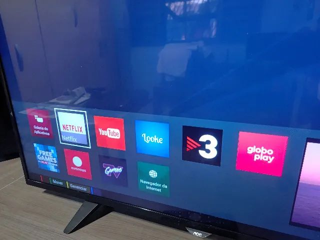 Smart TV AOC 43 Polegadas Full HD Televisão - Foto 3