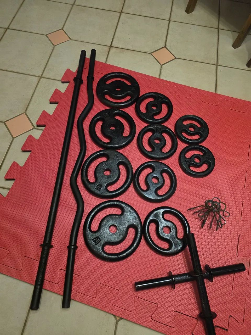 Barras maciças e anilhas - Foto 2