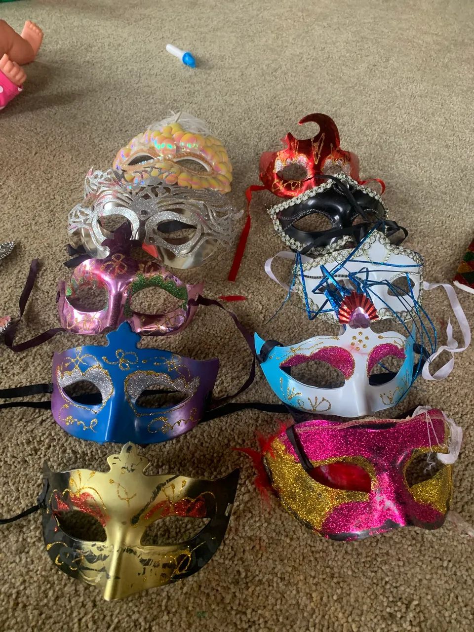Carnaval painéis máscaras chapéus gravatas - Foto 5