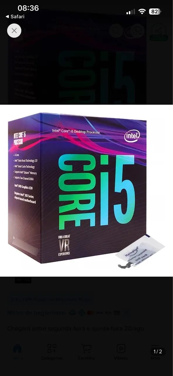 Kit upgrade Intel - Processador + placa mas + memória ram ddr4 - Foto 2