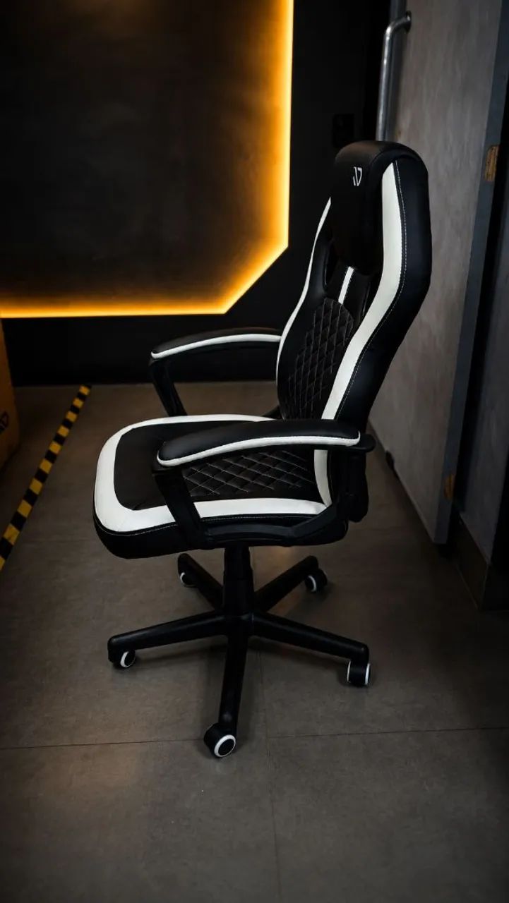 Cadeira Gamer, Duex, Black White - Foto 4