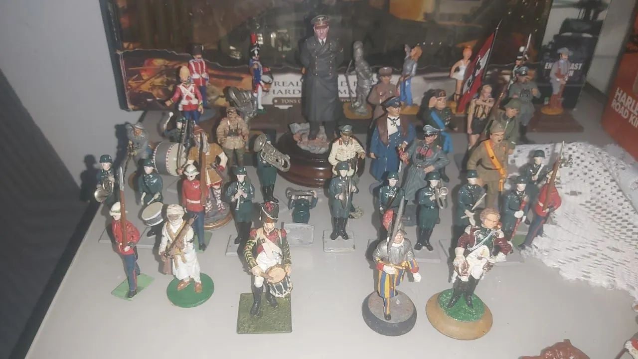 bonecos de chumbo , raros , pesados de 1790 , 1860  - Foto 3