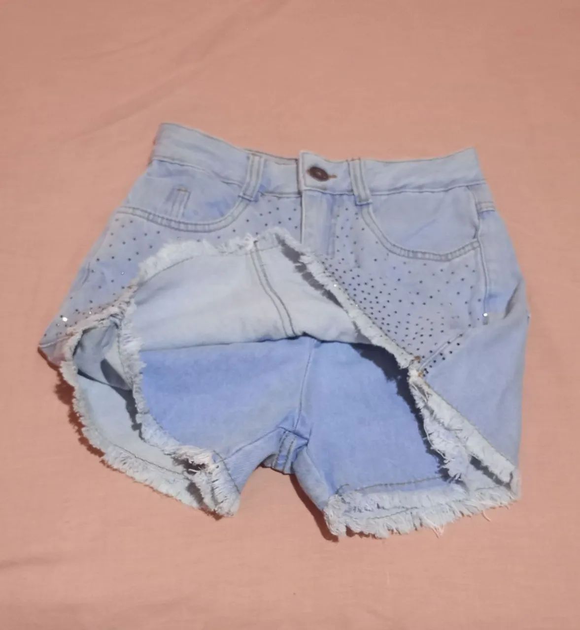 Short saia jeans tamanho 36 - Foto 2