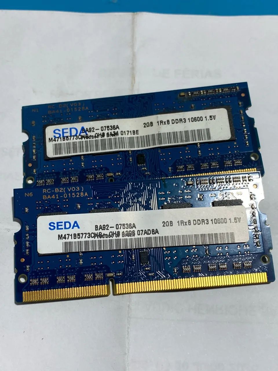 Memória Notebook DDR3 2x2GB ( 4GB )