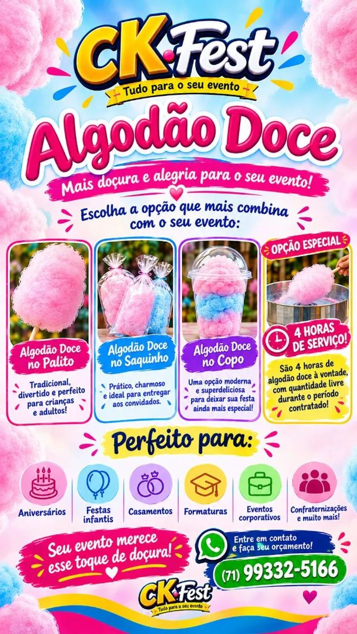 Algodão doce e brinquedos  - Foto 2