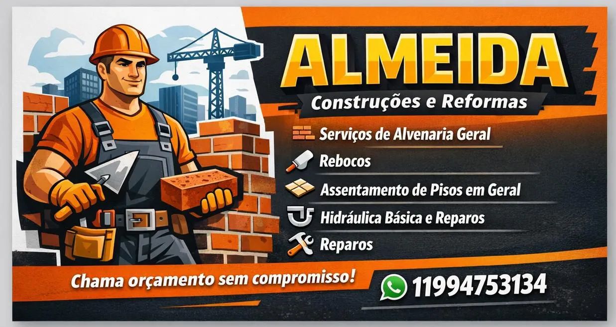Pedreiro disponível Diadema
