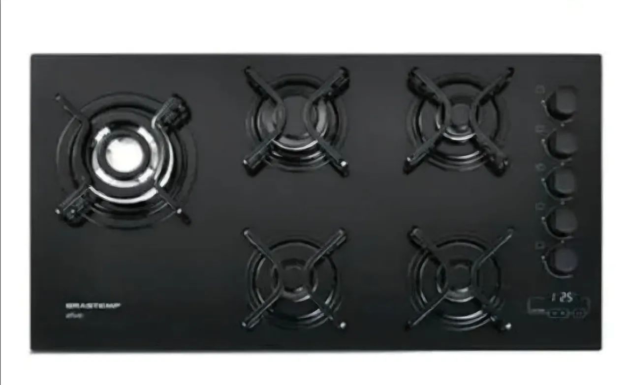 Cooktop Brastemp 5 bocas com TIME