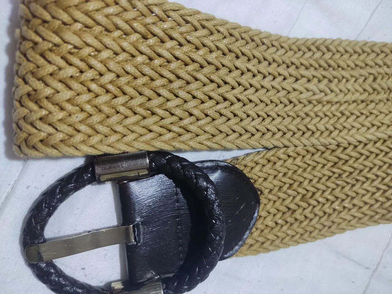 Cinto de corda trançada caramelo  - Foto 3
