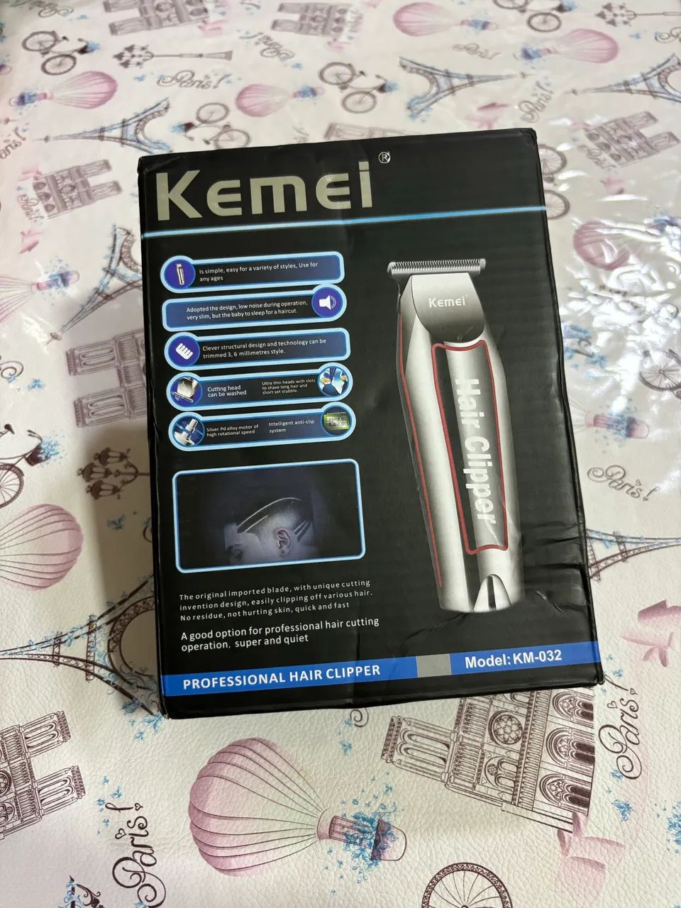 Maquina de Barbear e Cortar Cabelo Barba Profissional Kemei Km-032 - Foto 4