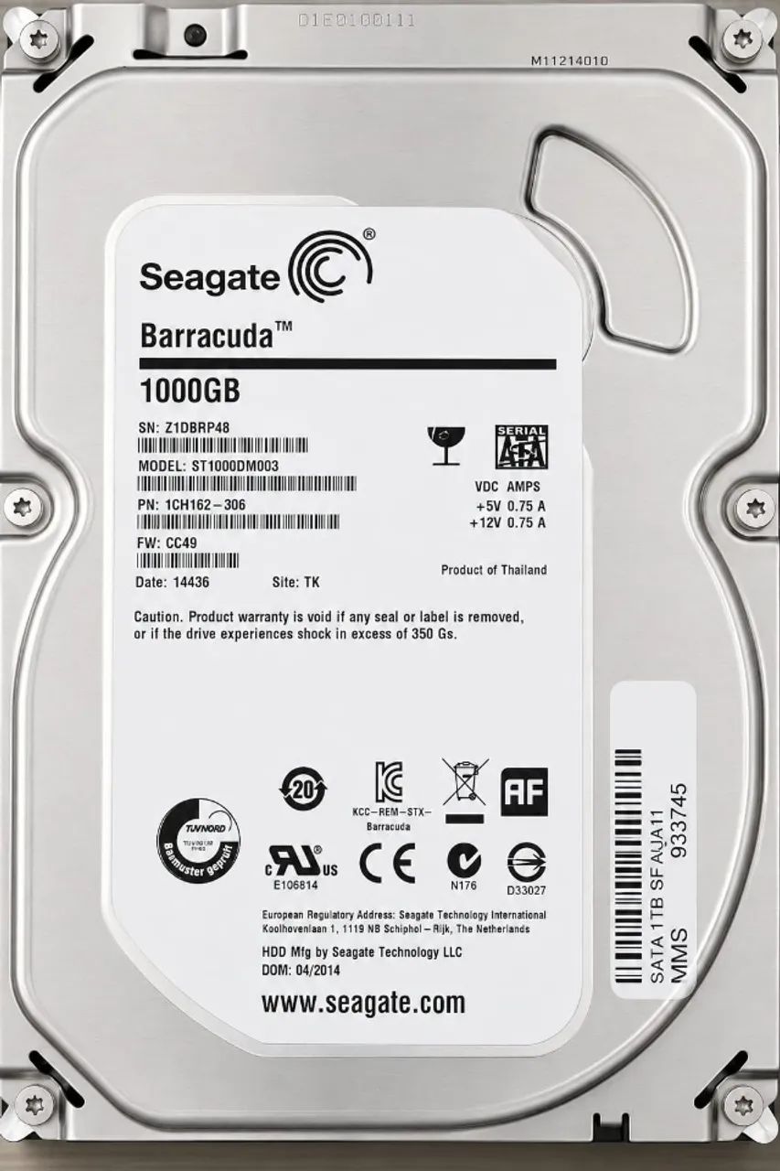 HD Disco Rígido de 01 Terabyte Seagate Barracuda - Foto 2