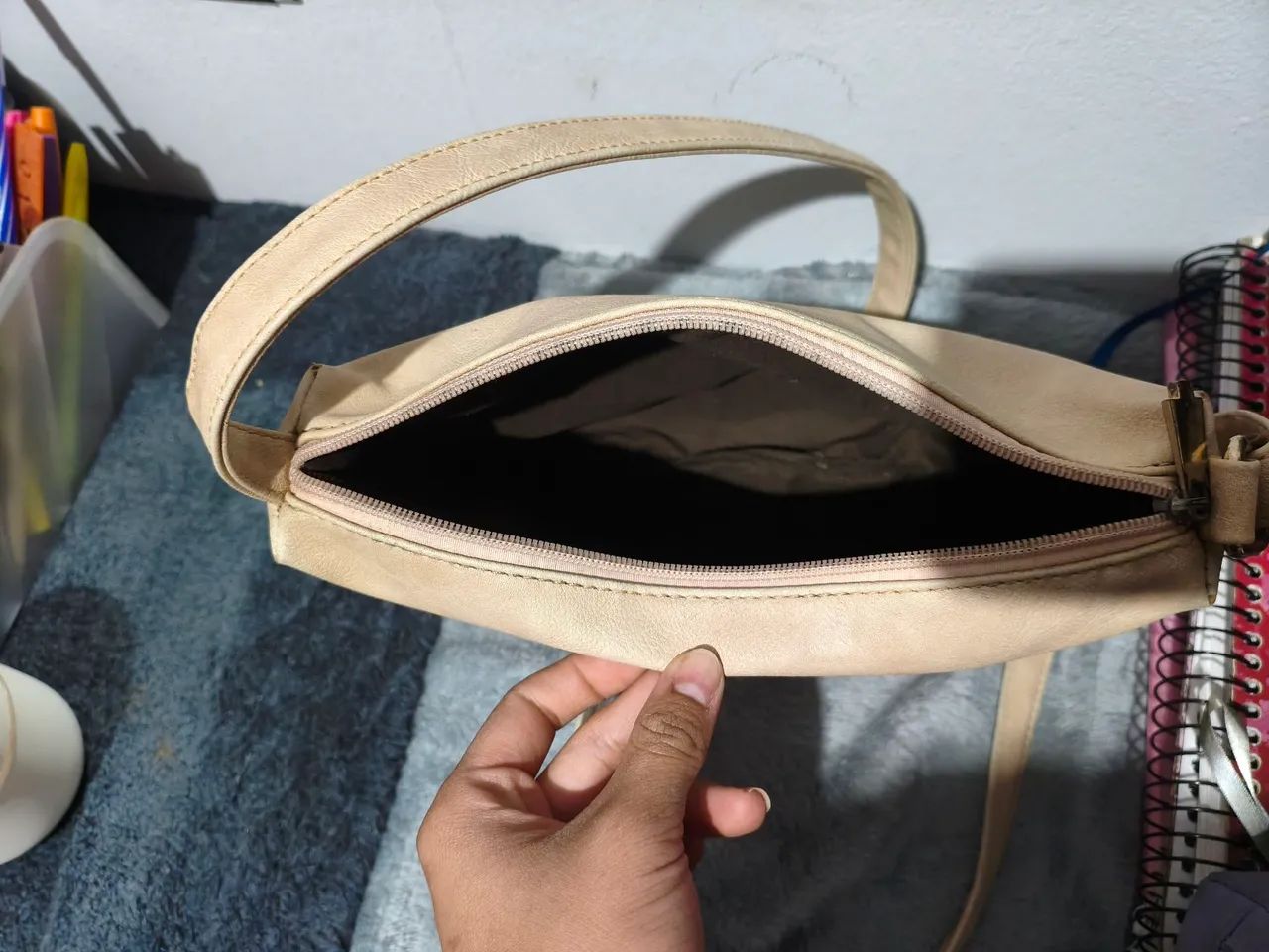 Bolsa de ombro de couro sintético  - Foto 2