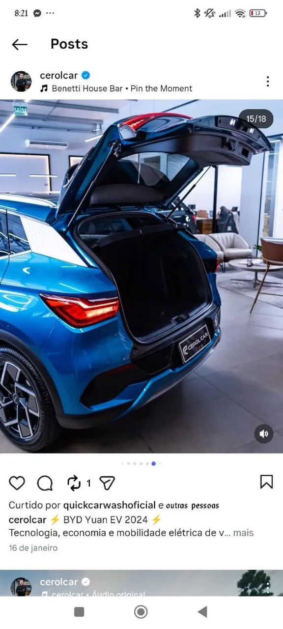 BYD Yuan Plus Elétrico 2024 - Foto 5