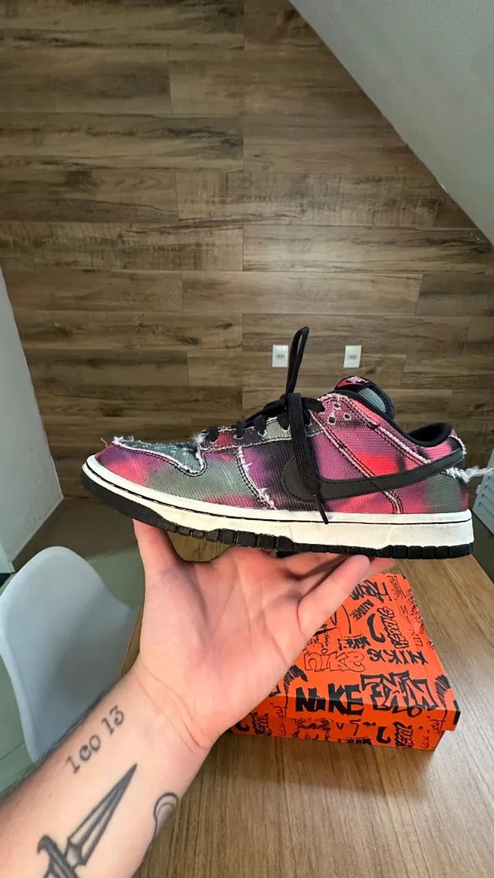 Nike Dunk Low PRM Graffiti Pink - Foto 2