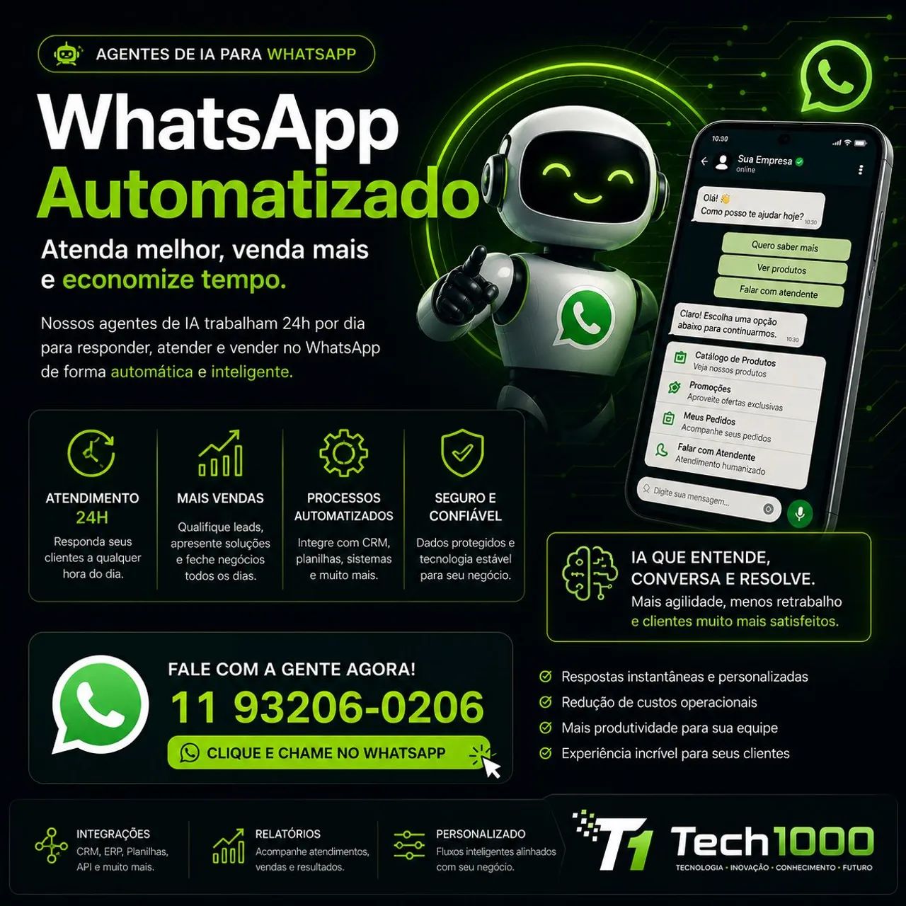 Automatizados o seu WhatsApp com IA!