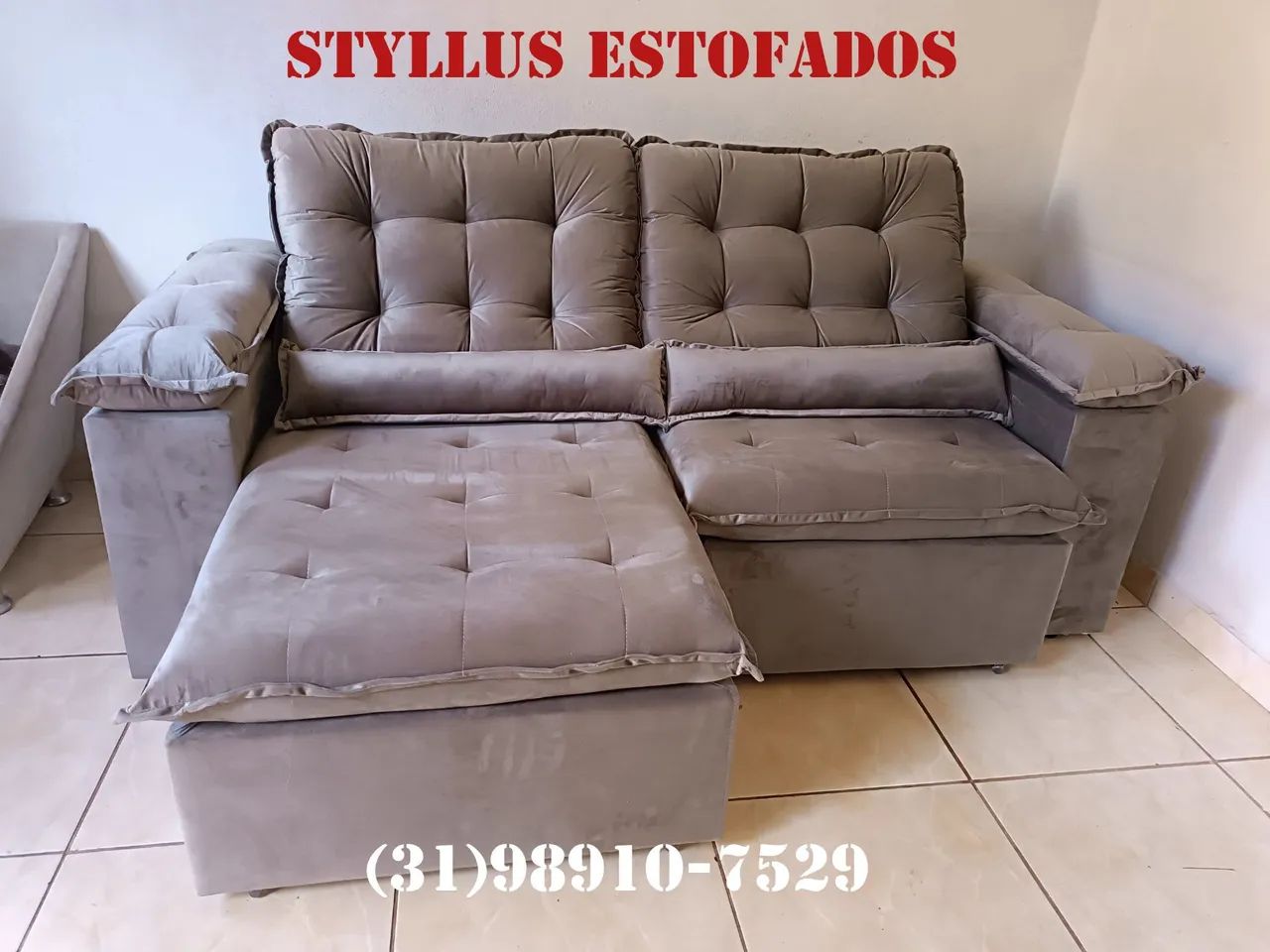 Sofá retrátil novo 
