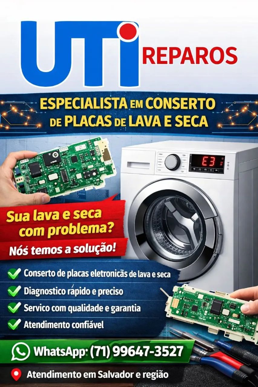 Reparo para placa lava seca