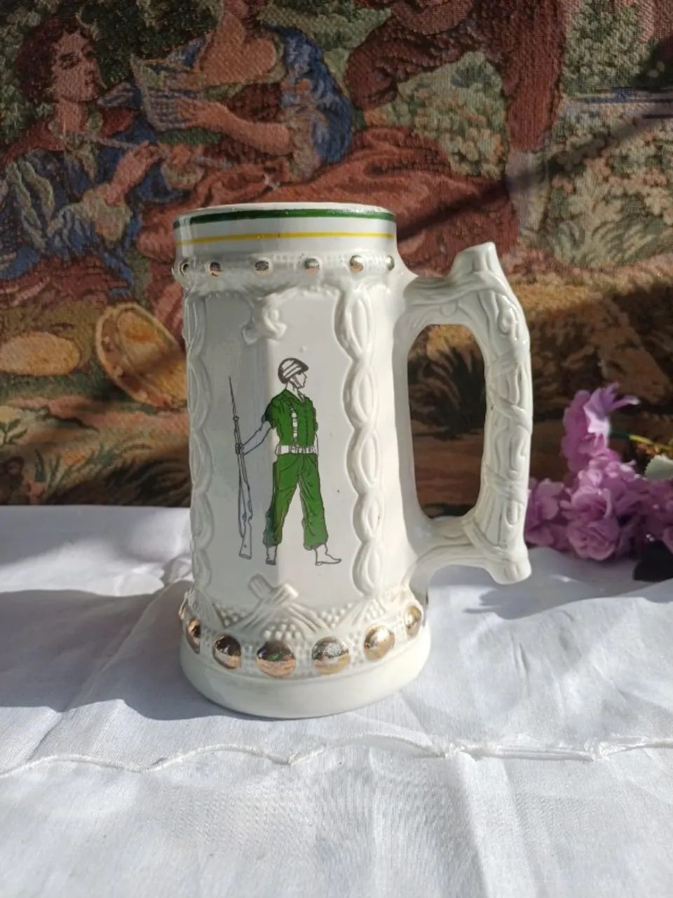 Caneca antiga colecionável Exército  - Foto 5