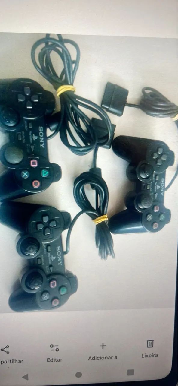 Controles para Ps2 com defeito em alguns botões 