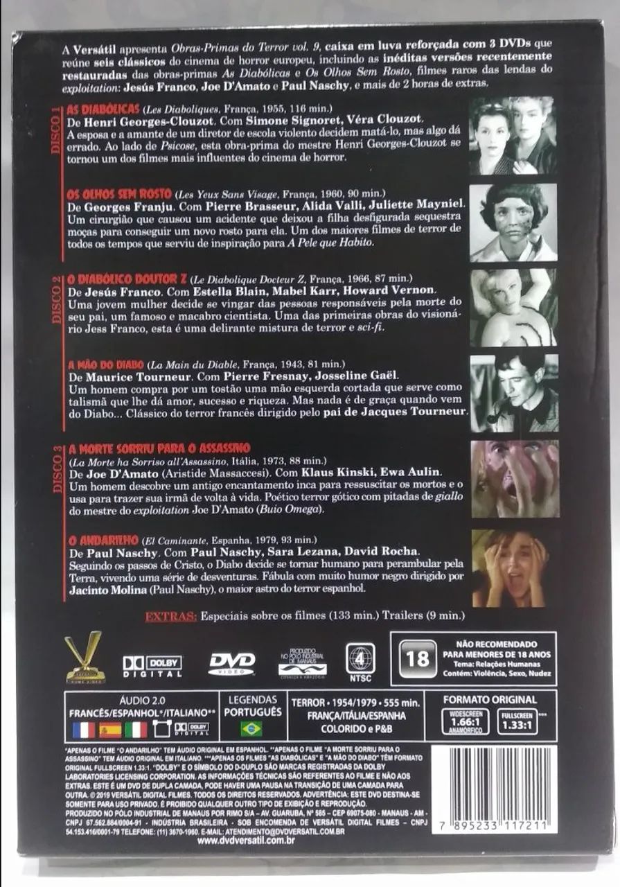 DVD Obras primas do terror vol 9 Versatil - Foto 2
