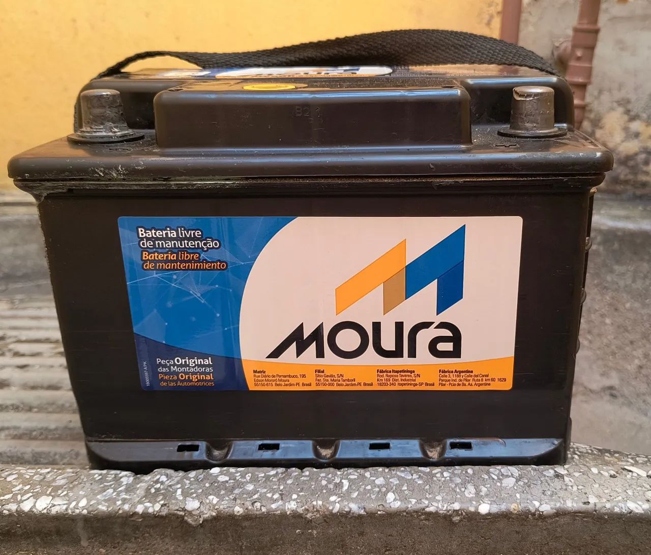 Bateria Moura M60GD 60Ah Funcionando - R$ 200