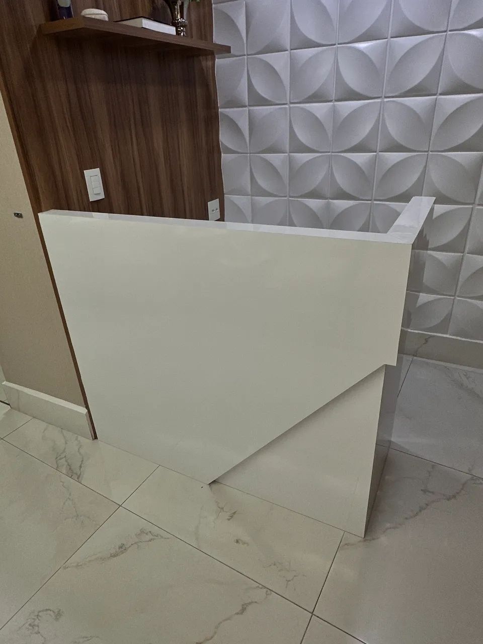 Balcão/Mesa MDF Laca Branca 65568065359617121