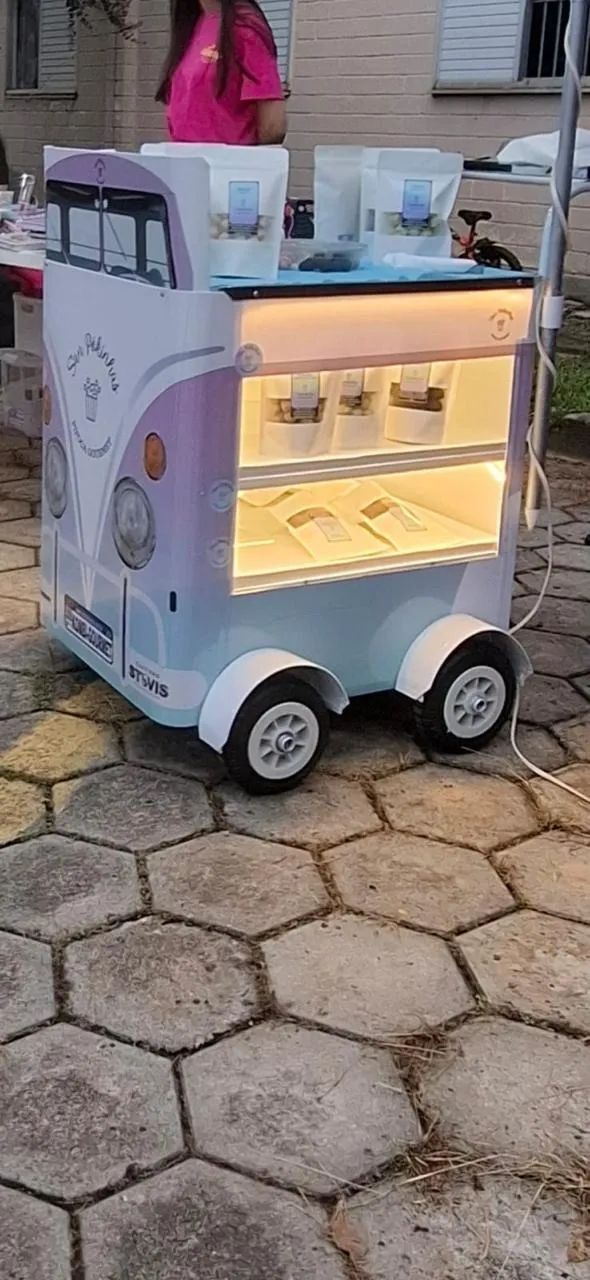 LINDO CARRINHO GOURMET DECORATIVO PARA FEIRAS E EVENTOS. - Foto 5