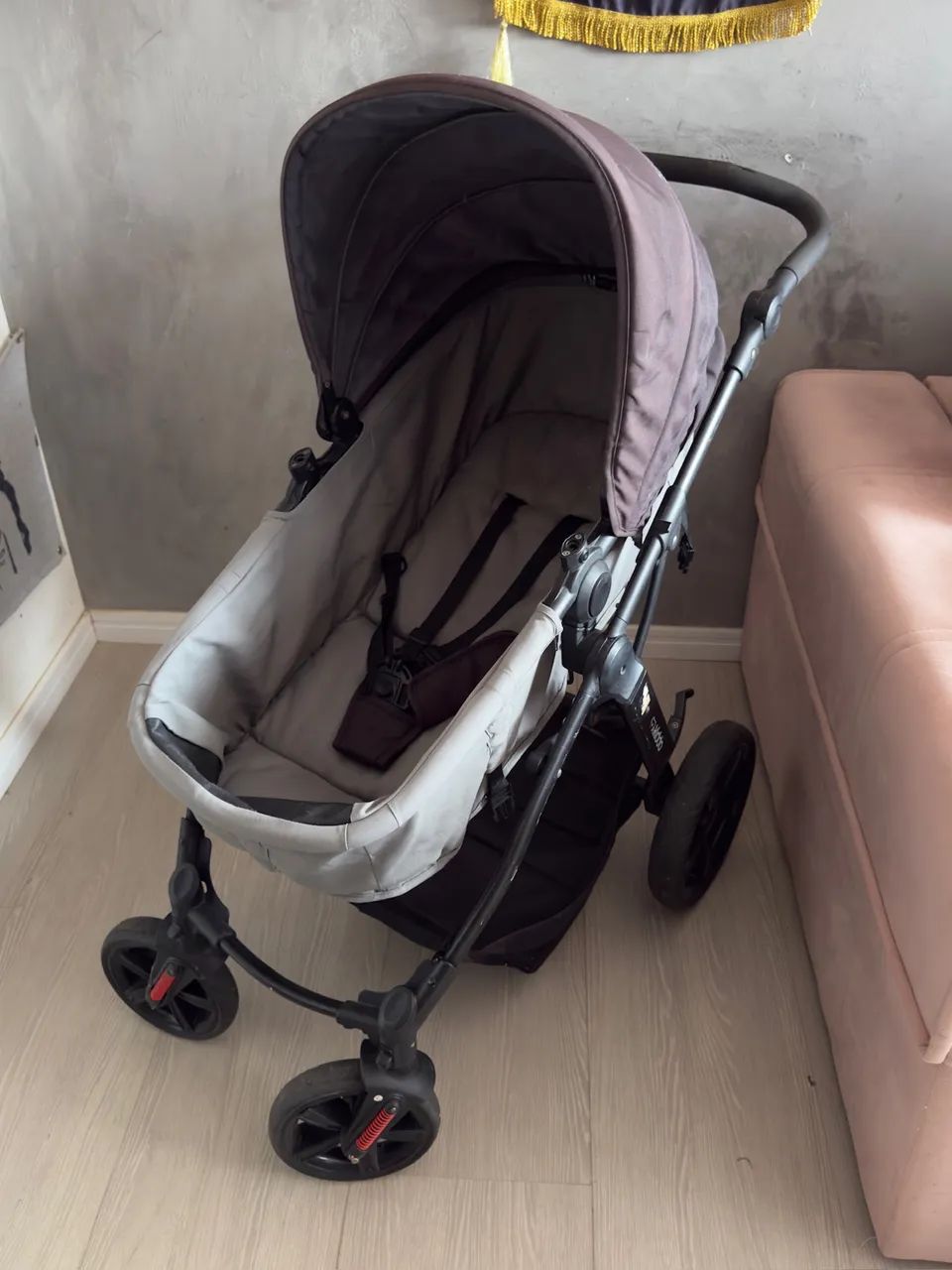 Carrinho de Bebê Kiddo Completo (Moisés + Bebê Conforto)  - Foto 3