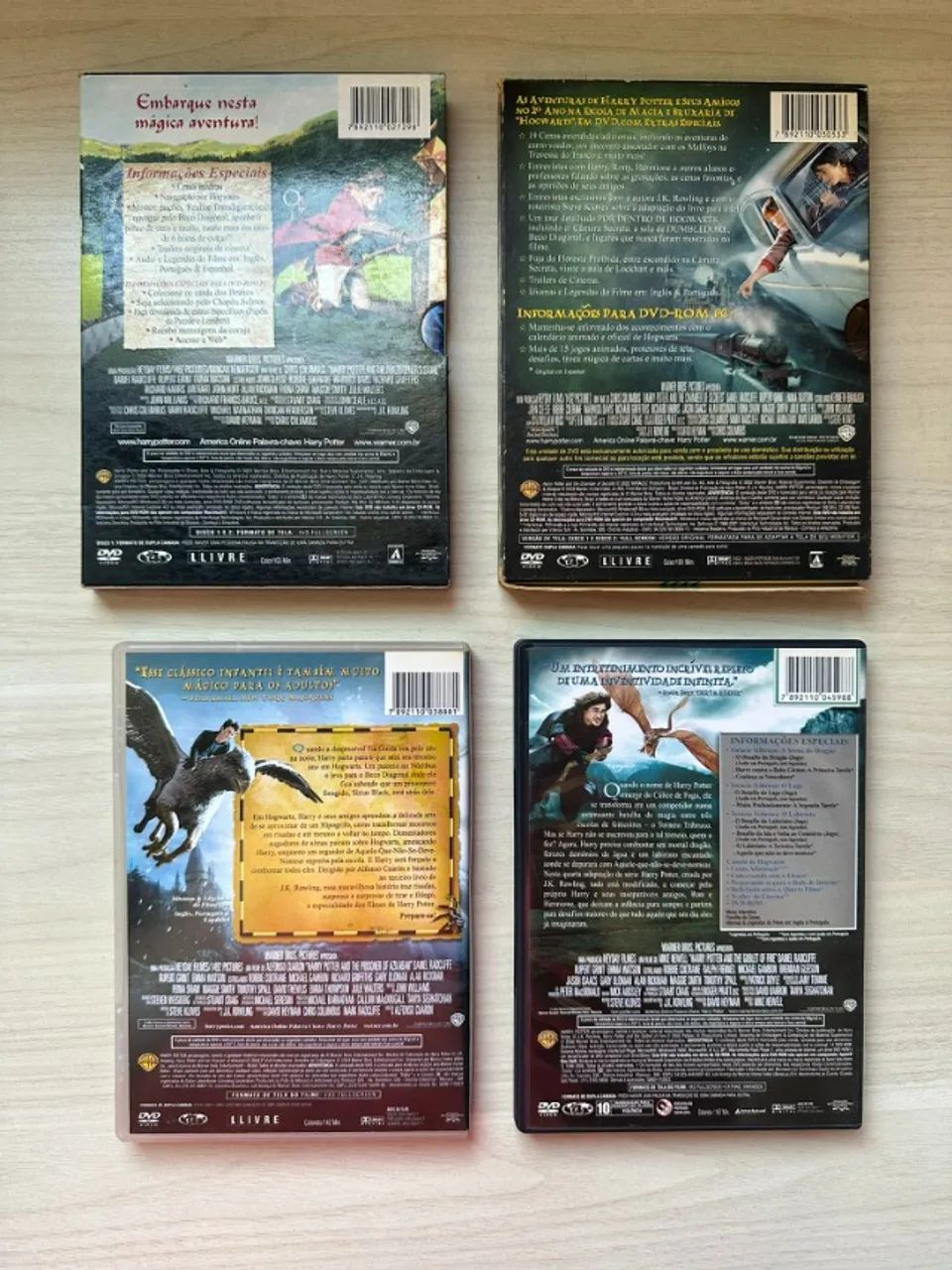 DVDs do Harry Potter (1º ao 4º filme, sendo dois duplos e um simples) - Foto 3