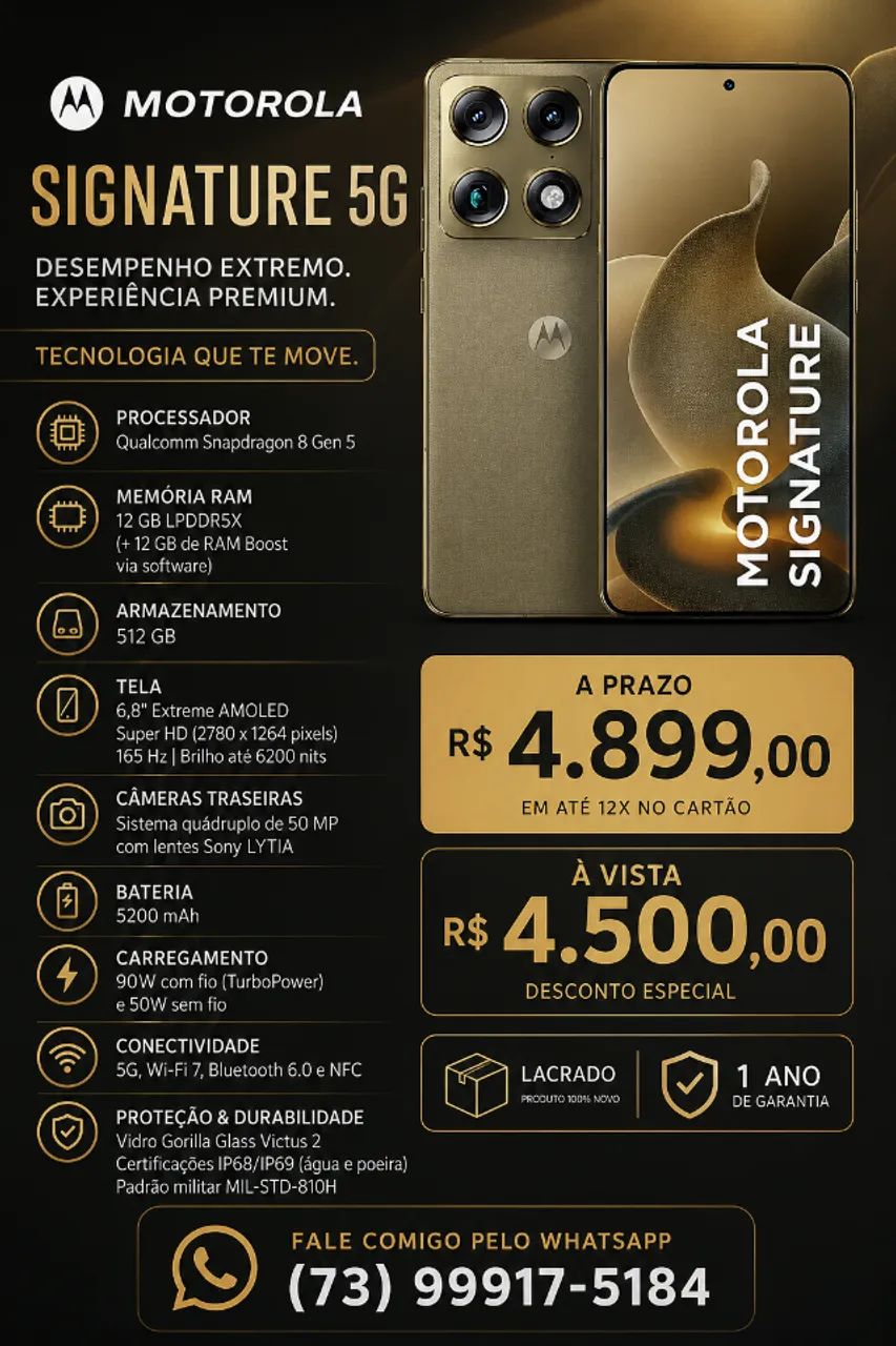 Smartphone Motorola Signature 