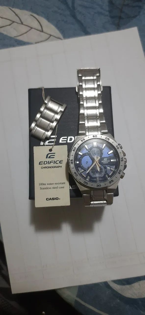 Vendo lindo relógio original edifice casio cronógrafo  
