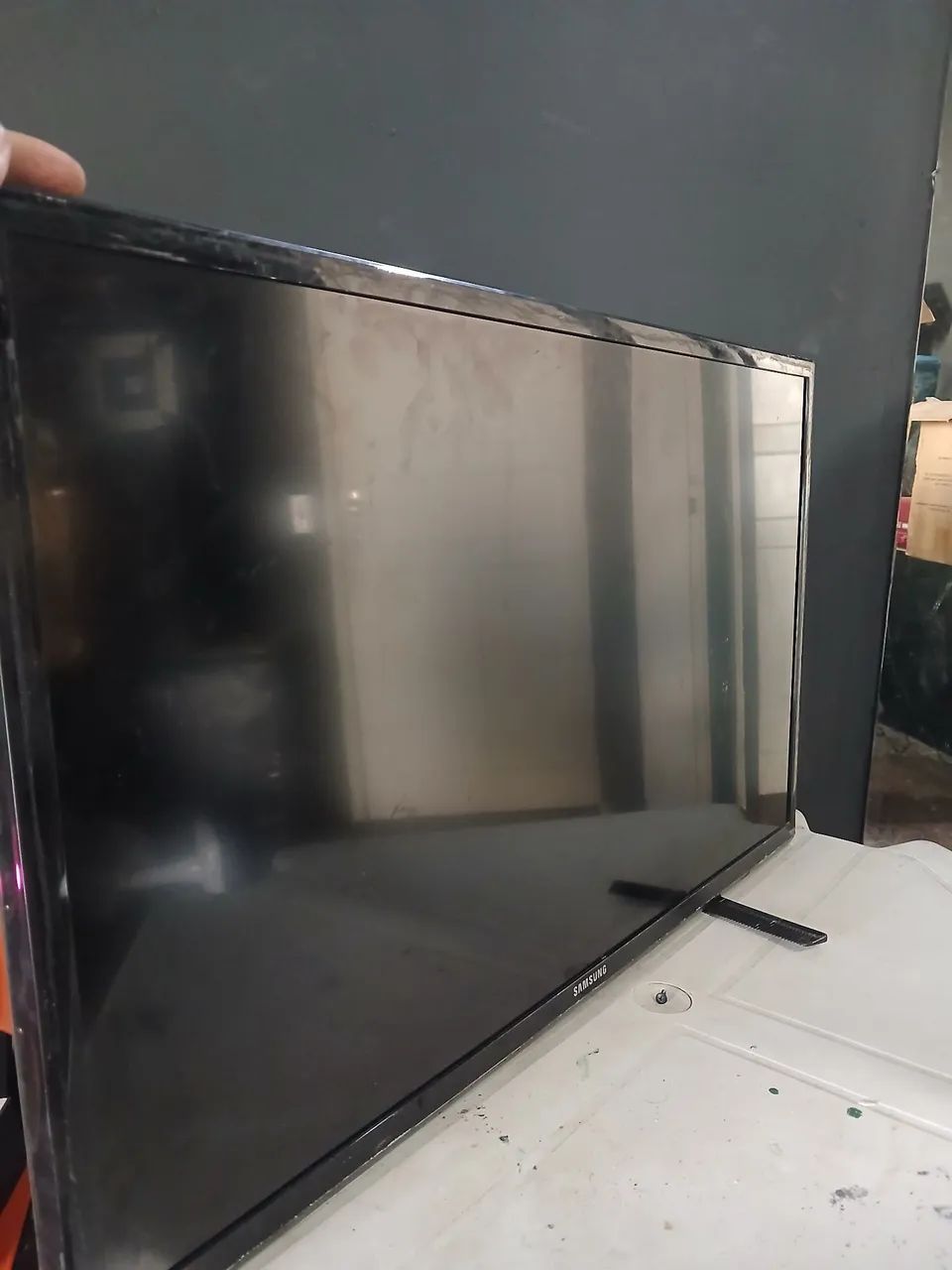 Tv sansumg com tela preta 