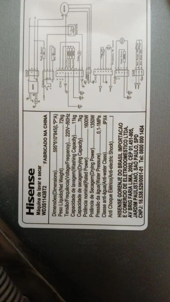 Placa com painel lava e seca hisense  - Foto 3