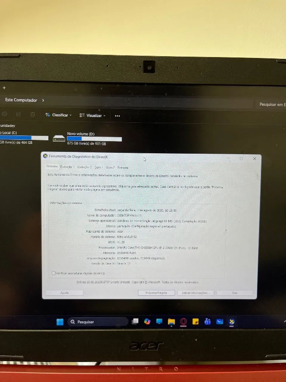 Notebook gamer Acer nitro 5 - Foto 2