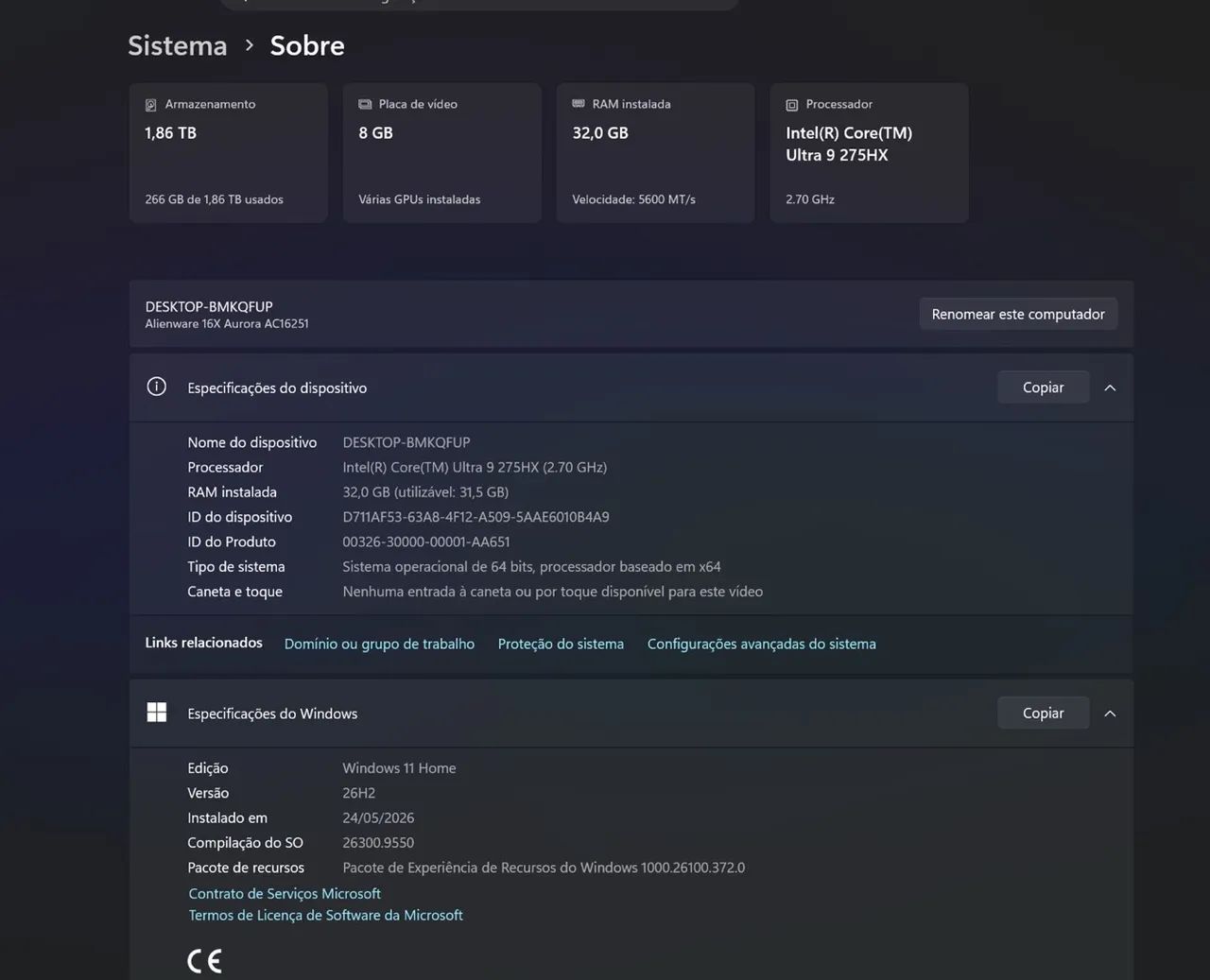 Notebook Dell Alienware RTX 5070 - Foto 5