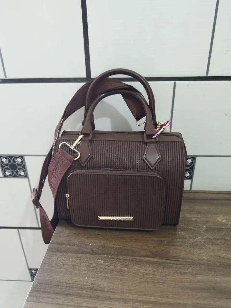 Bolsa Petite Jolie Feminina Marrom 