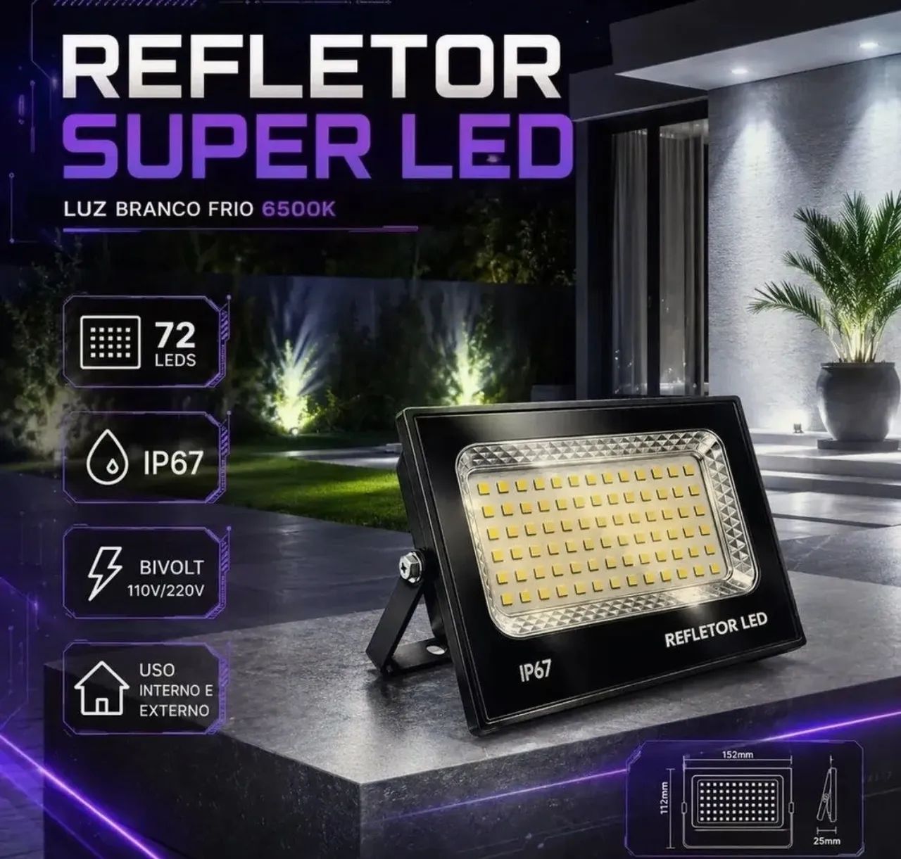 Refletor led 400w - Foto 5