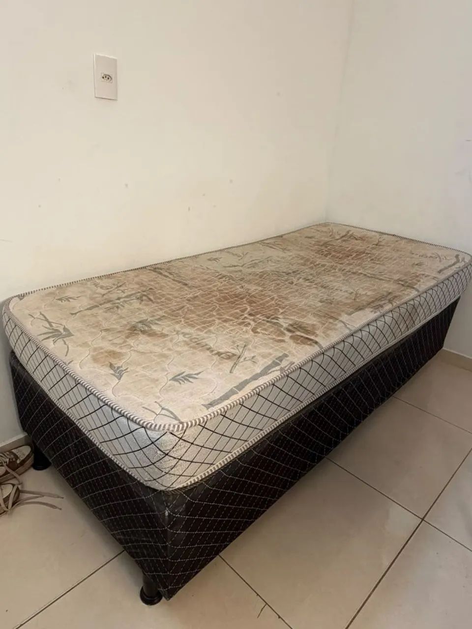 Cama box de solteiro + colchão  - Foto 4