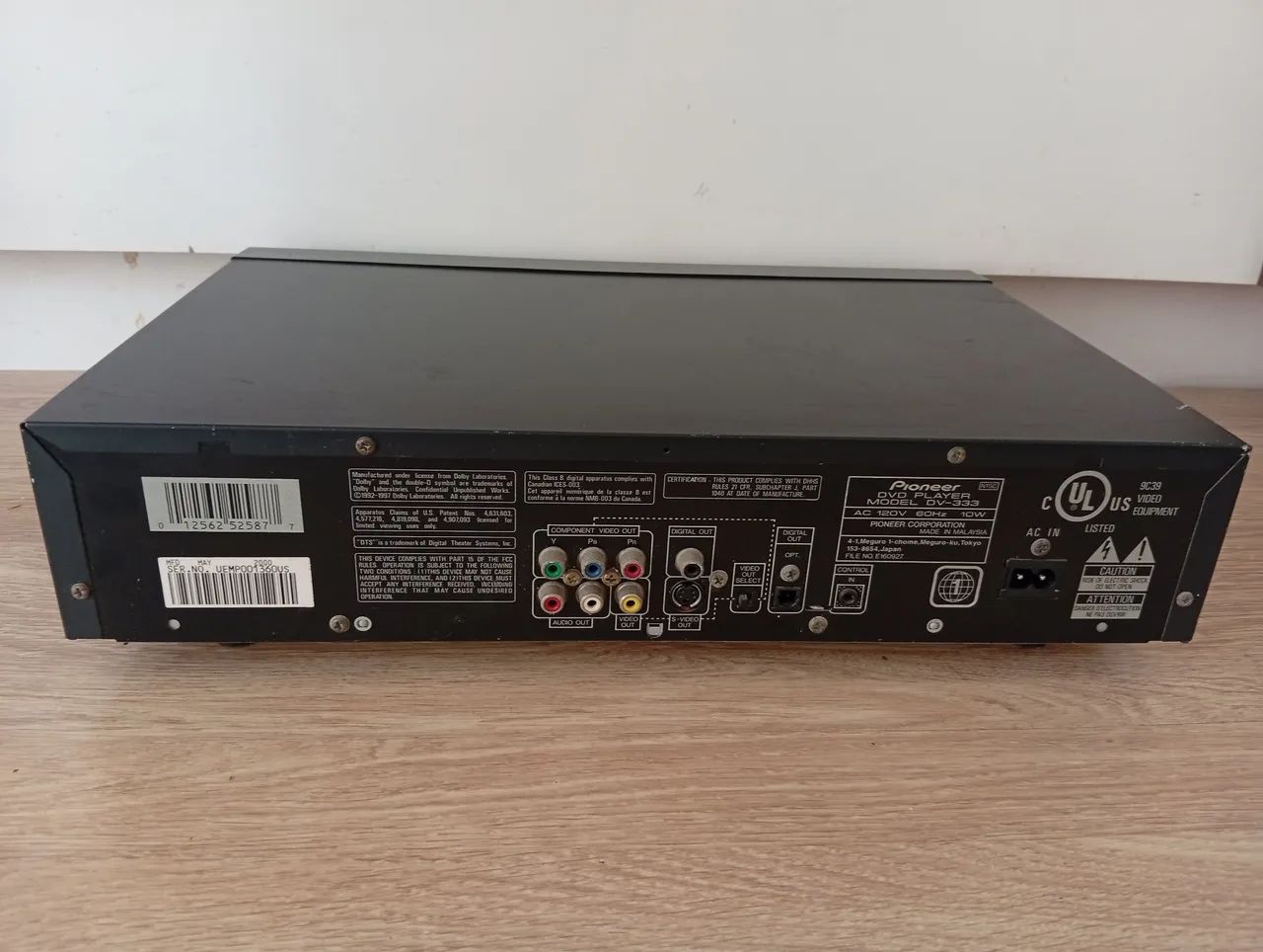 Dvd Pioneer modelo DV -333 ( não sei se funciona ). - DVD, Blu-Ray