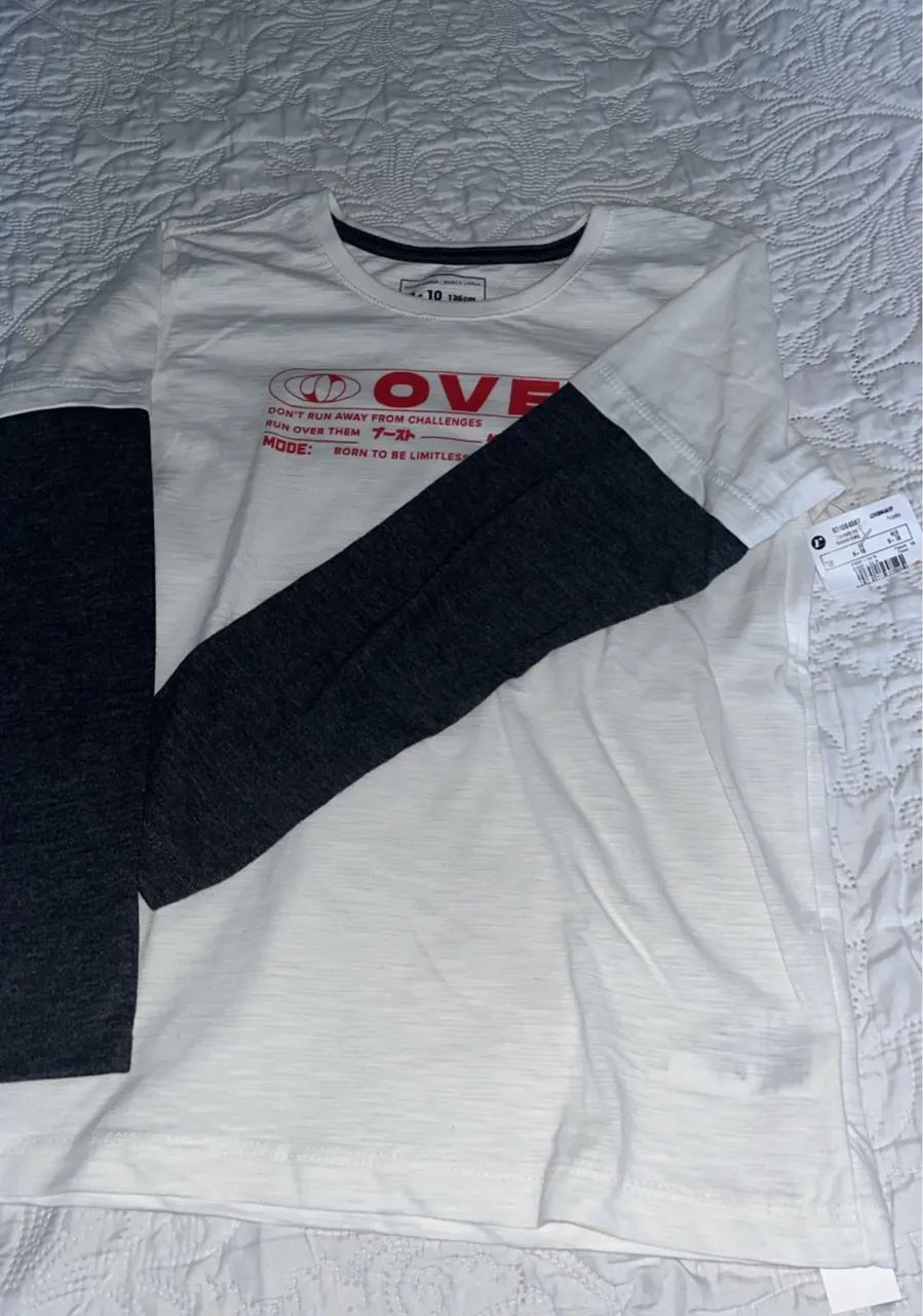 Camiseta manga longa NOVA, marca RENNER