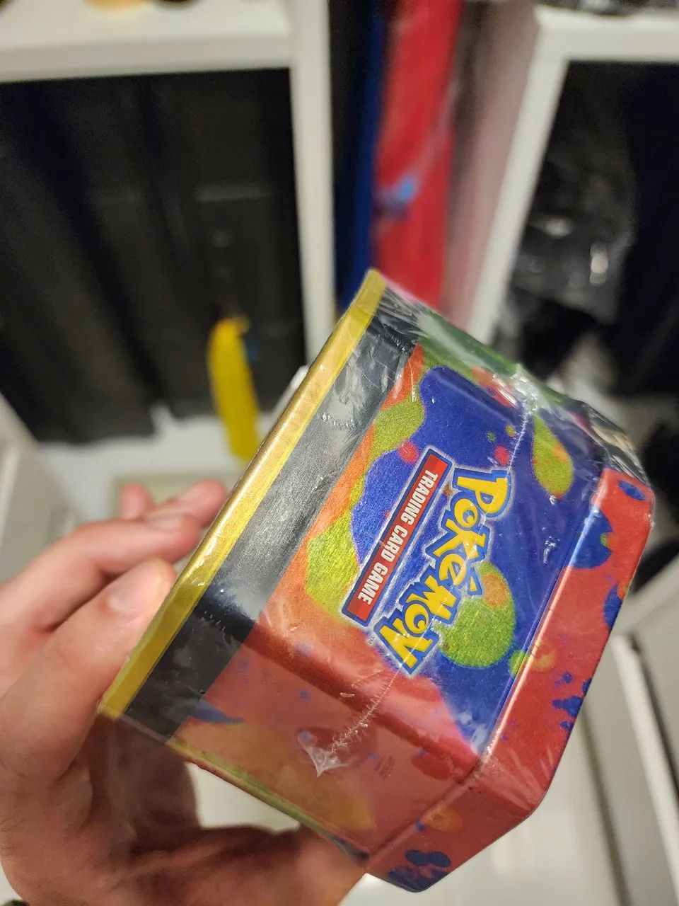 Caixa lata Pokemon TCG mega charizard Ex Ingles  - Foto 3