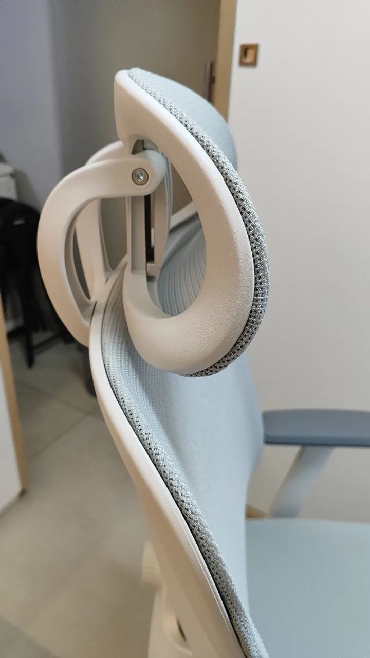 Cadeira Ergonômica Elements Samaia - Branco e Cinza - Foto 4